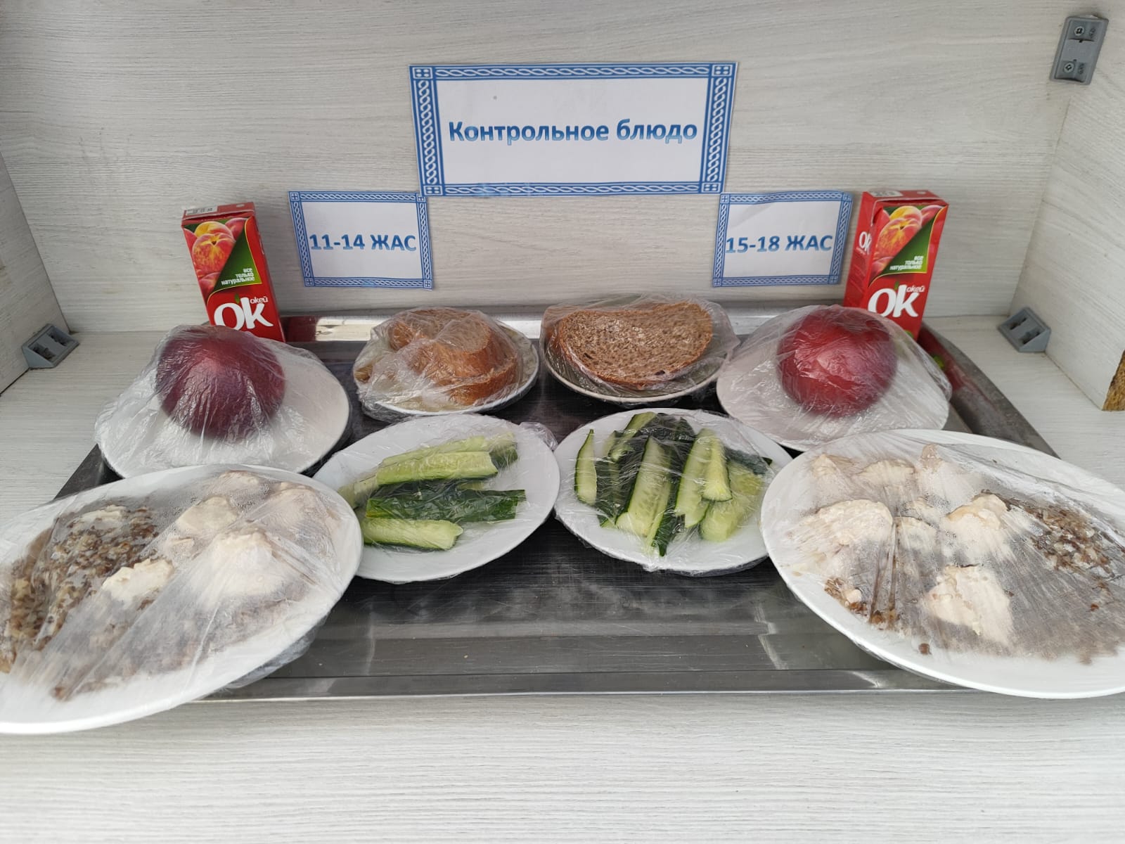 Жалпыға міндетті білім беру қоры есебінен бір мезгіл ыстық тамақтандырудың күнделікті төртапталық ас мәзірі