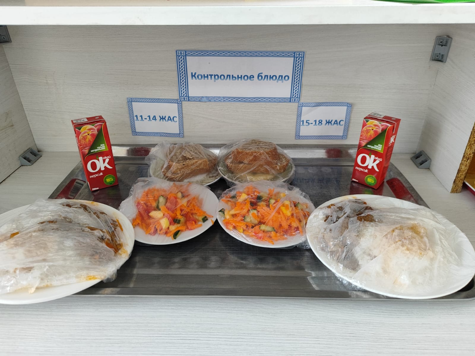 Жалпыға міндетті білім беру қоры есебінен бір мезгіл ыстық тамақтандырудың күнделікті төртапталық ас мәзірі