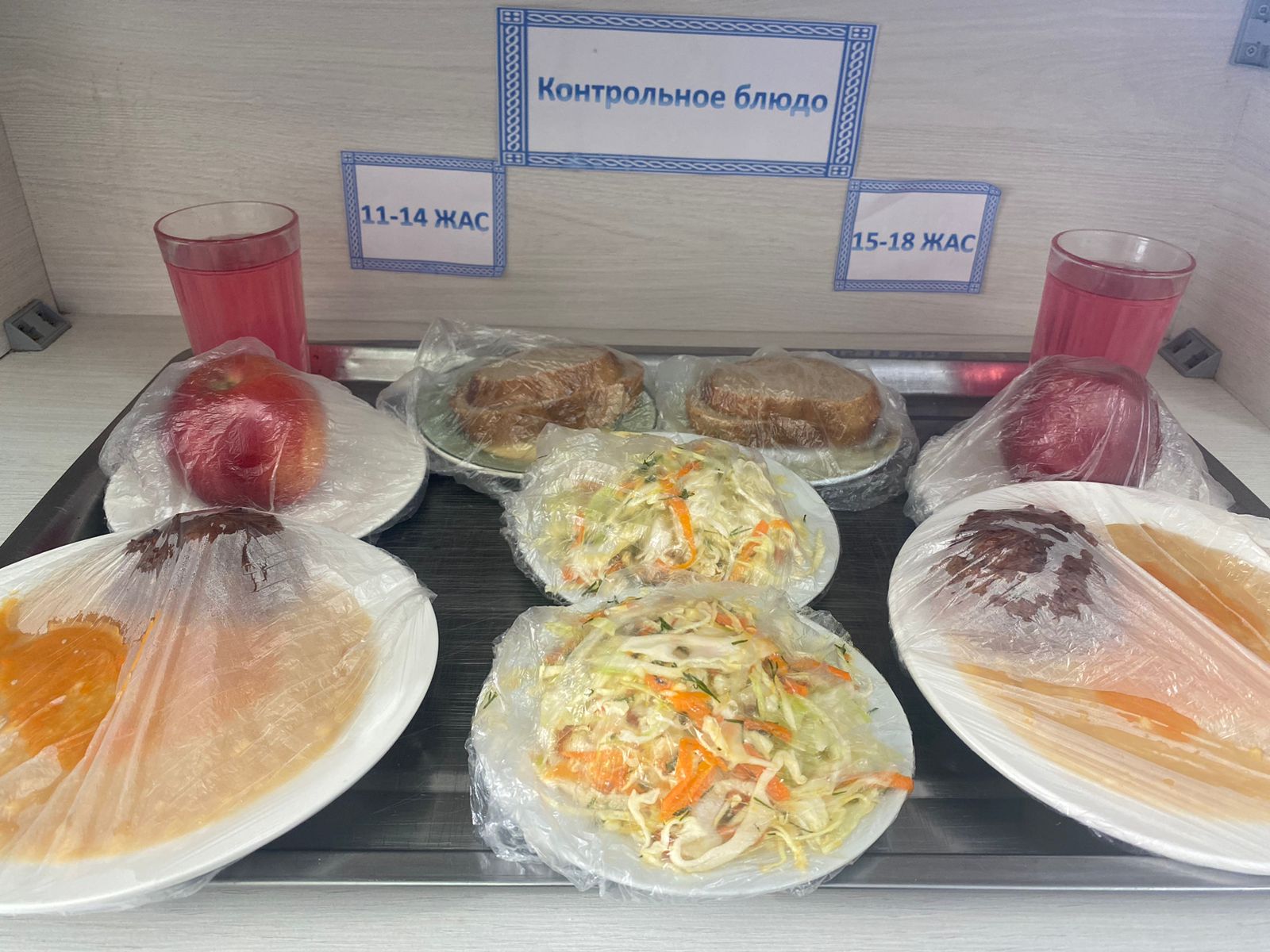 Жалпыға міндетті білім беру қоры есебінен бір мезгіл ыстық тамақтандырудың күнделікті төртапталық ас мәзірі Қыс-көктем 3 апта 4 күн