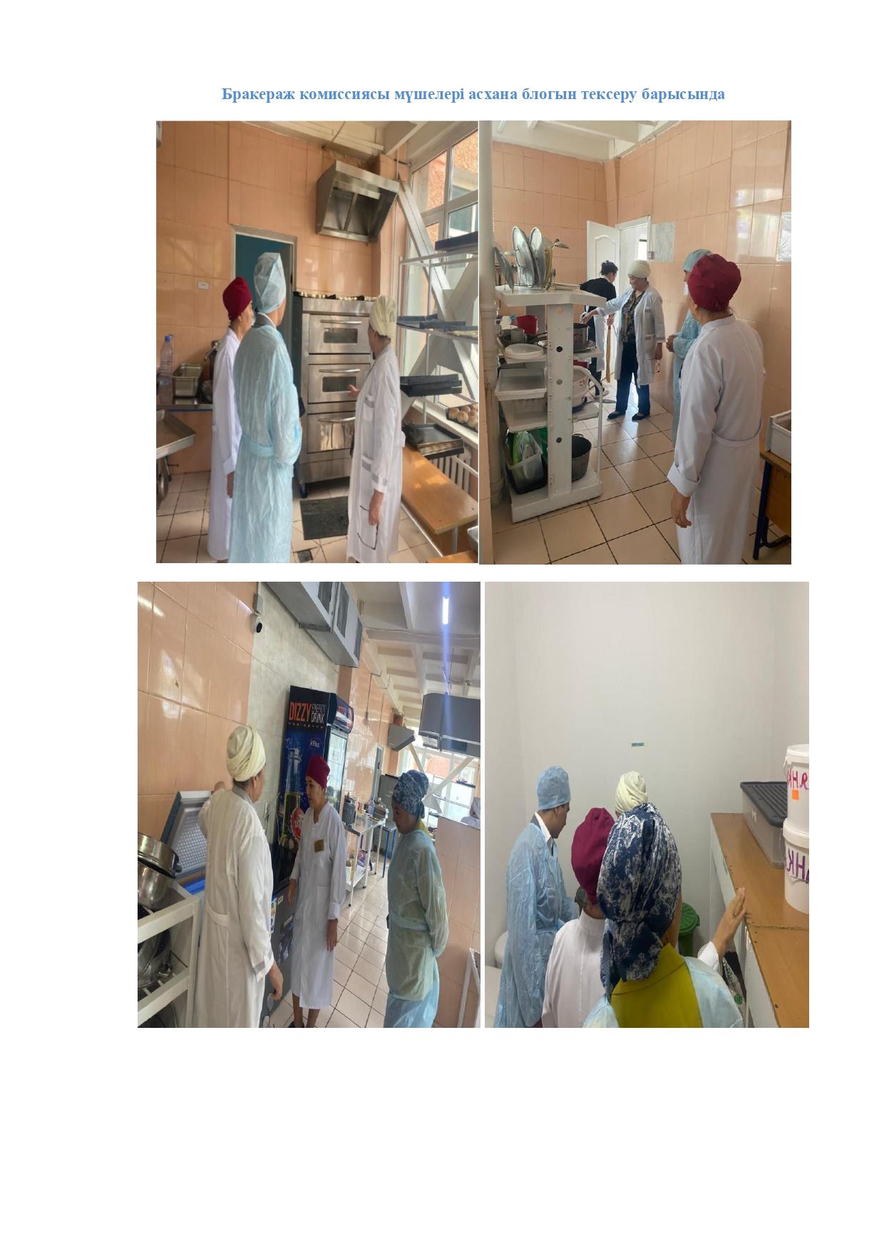 Мектеп асхансына тамақтандырудың сапасын мониторинг жүргізу (бракеражды комисссиясы) АКТ-сі